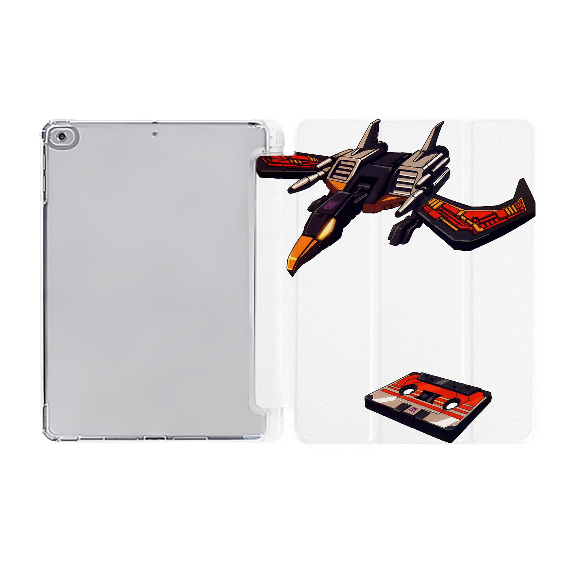（画像用）  IPad ケース ペン収納付き 三つ折りスタンド PUレザー×シリコン 対応機種9.5/10.5/10.9インチ